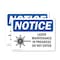 Signmission Laser Maintenance In Progress Do Not Enter OSHA Notice Sign, Vinyl Decal, 7in W x 5in L, 2PK OS-2PACK-NS-D-57-L-15880 - alternate 1